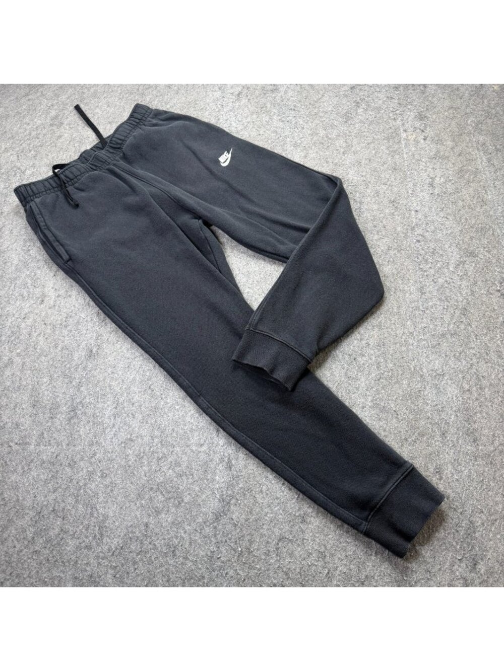 Nike Sportswear Club Fleece Joggers Men S Black Tapered 27" Sweatpants b159